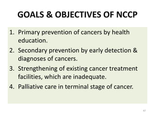 National health programes for non communicable disease | PPTX