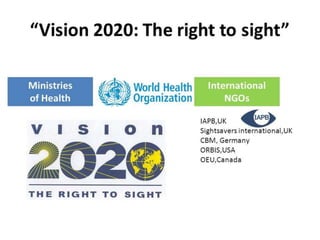 Vision 2020 : The right to sight
 