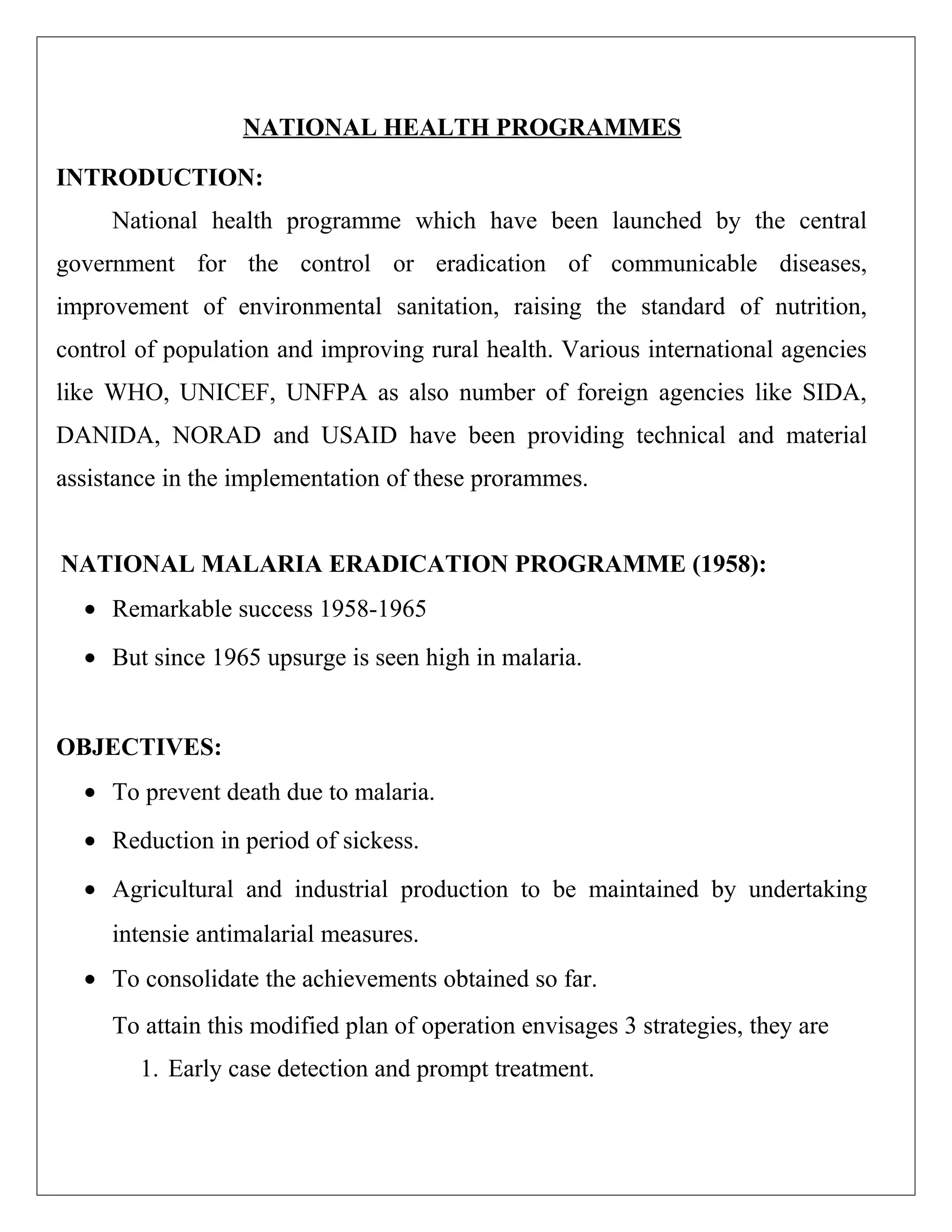 National health programmes for M.Sc. Nursing PDF