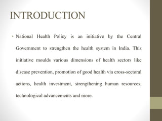 National Health Status, Goals and Policies.pptx
