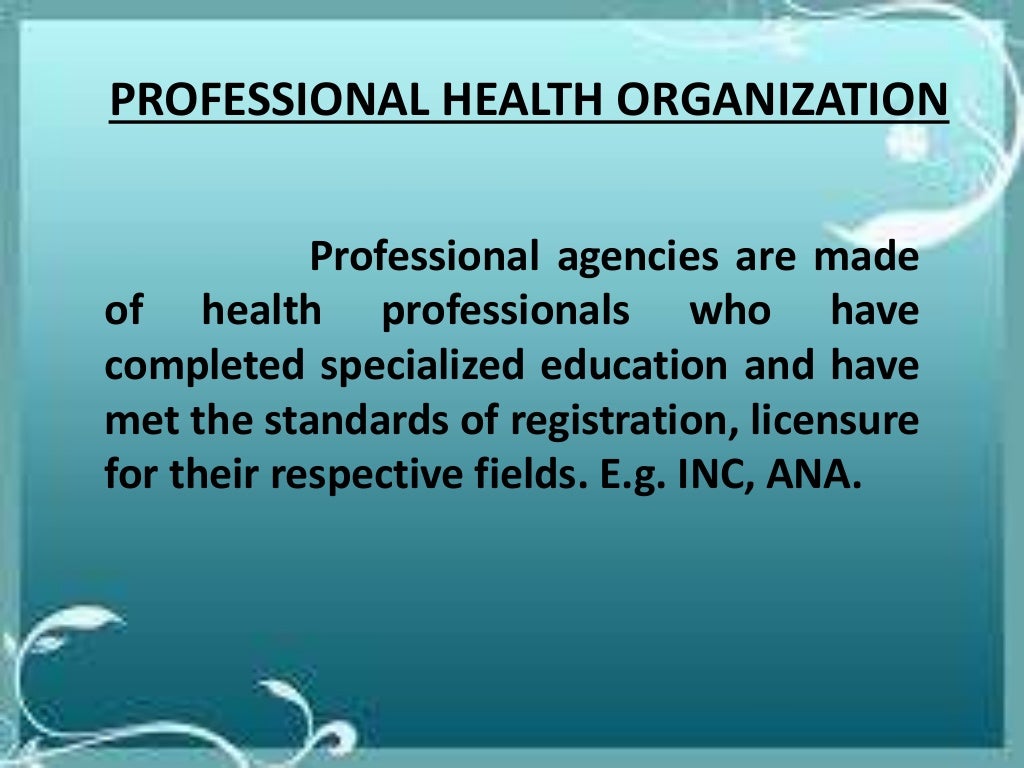 National Health Programs