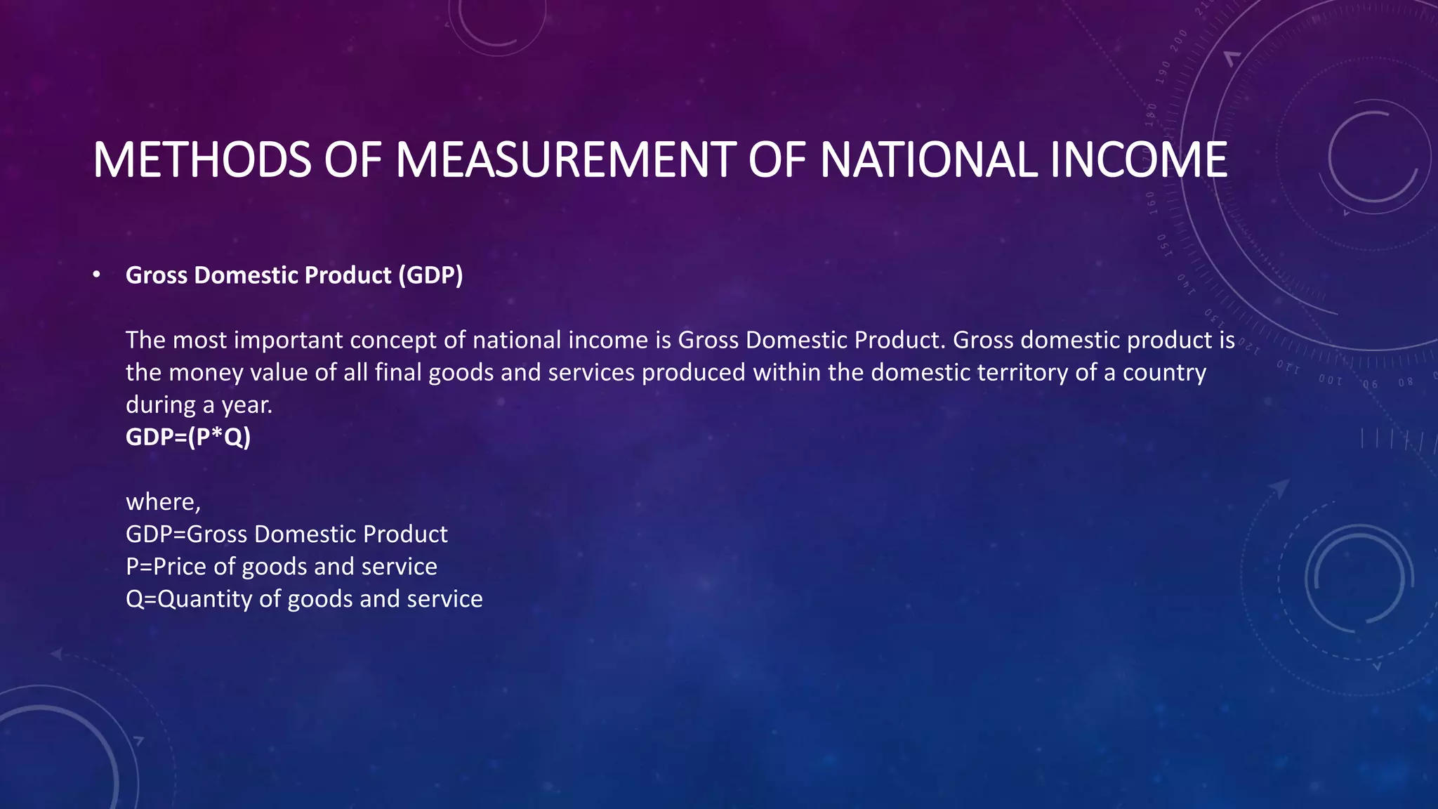 Measurement of National Income | PPTX
