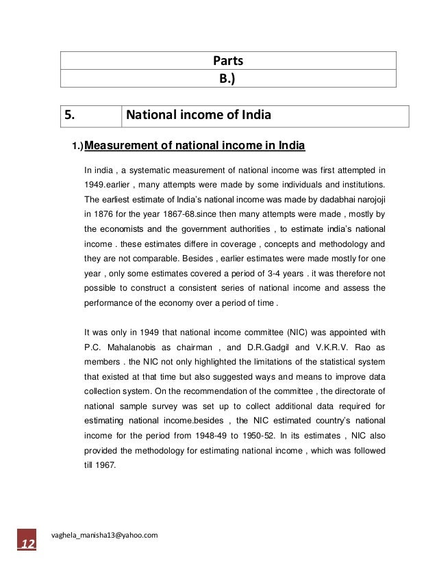 national income assignment pdf