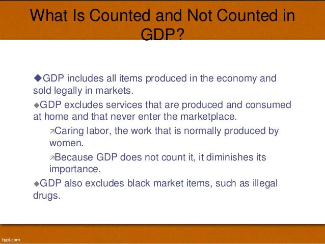 national income what is not counted in gdp