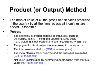National income methods & concepts & circular flow | PPT