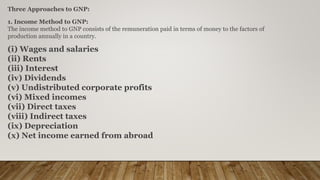 Gnp Using Income Approach Problem National income | PPTX