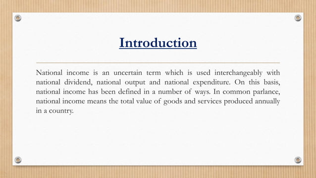 National income | PPT