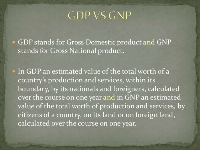 gdp stands for