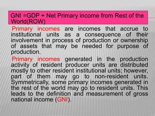 Measurement of National Income-concepts simplified | PPT