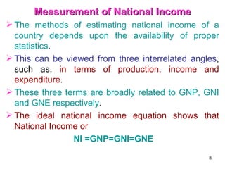 National Income Concepts