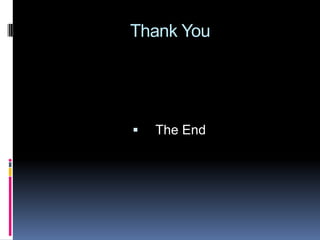  Thank You  The End