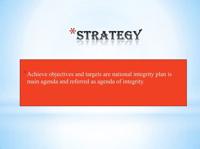 National integrity | PPT
