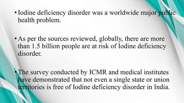 National iodine deficiency disorder control program | PPTX | Thyroid ...