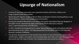Nationalism in india. 