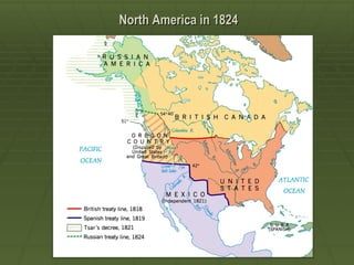 North America in 1824
 