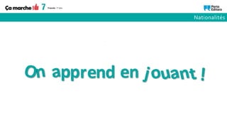 pprend en
Nationalités
 