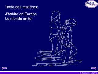 Table des matières:
J’habite en Europe
Le monde entier




                      © Boardworks Ltd 2003
 