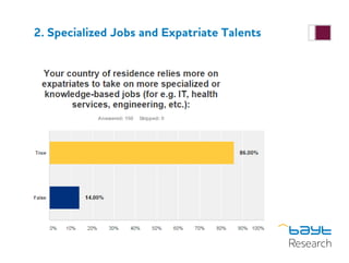 2. Specialized Jobs and Expatriate Talents
 