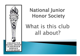 National Junior Honor Society