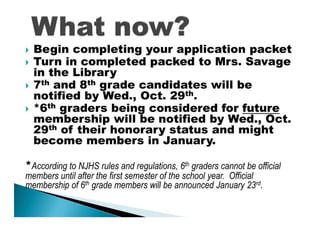 National Junior Honor Society | PDF