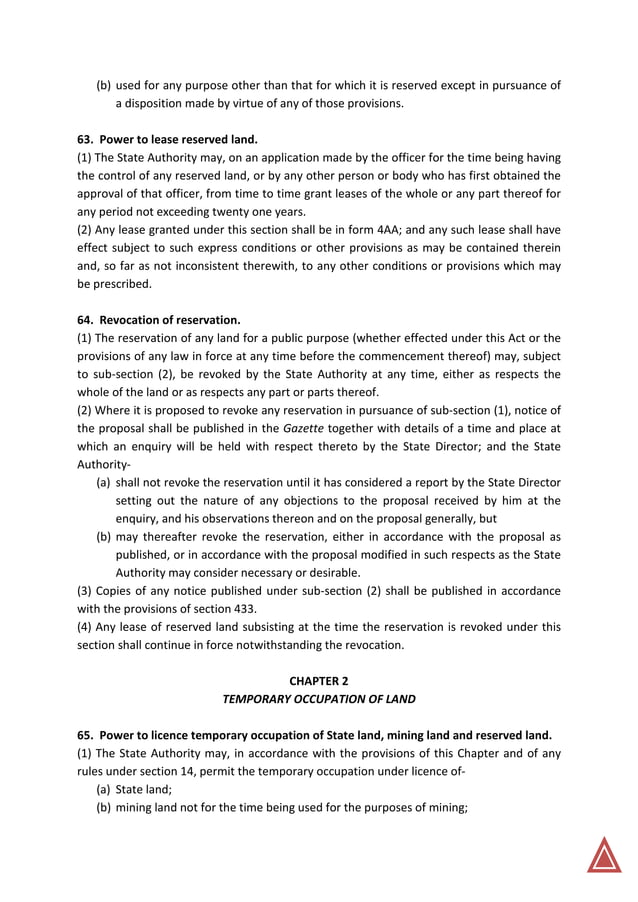 National Land Code 1965