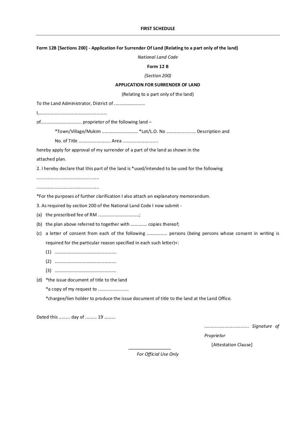 National Land Code 1965