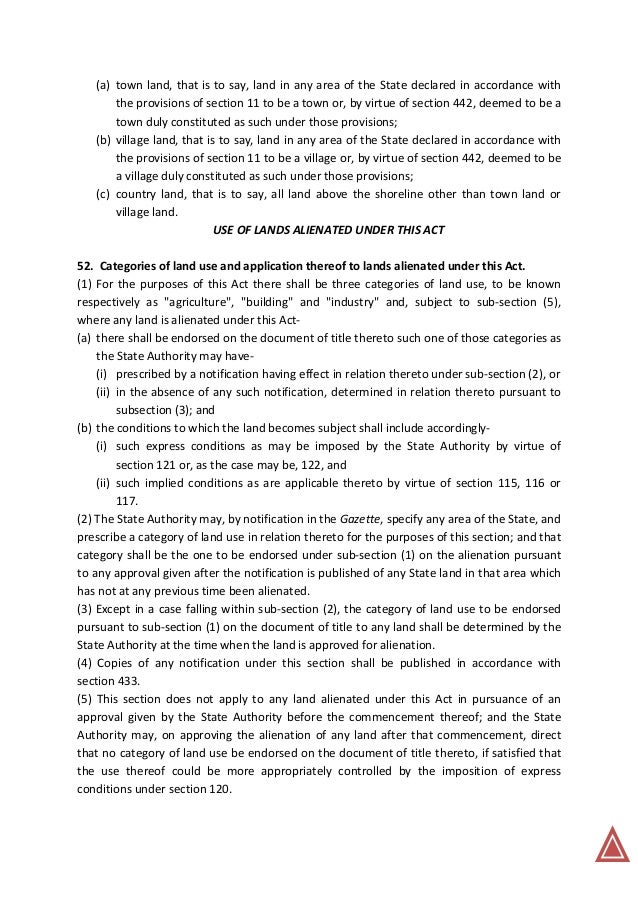 National land code 1965