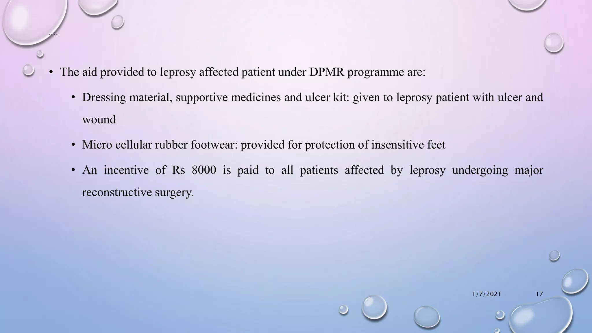 National leprosy eradication program