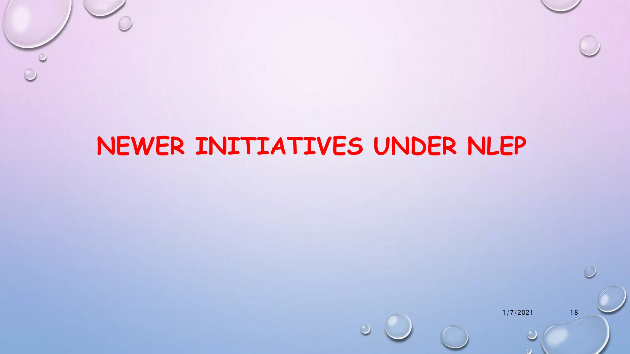 National leprosy eradication program