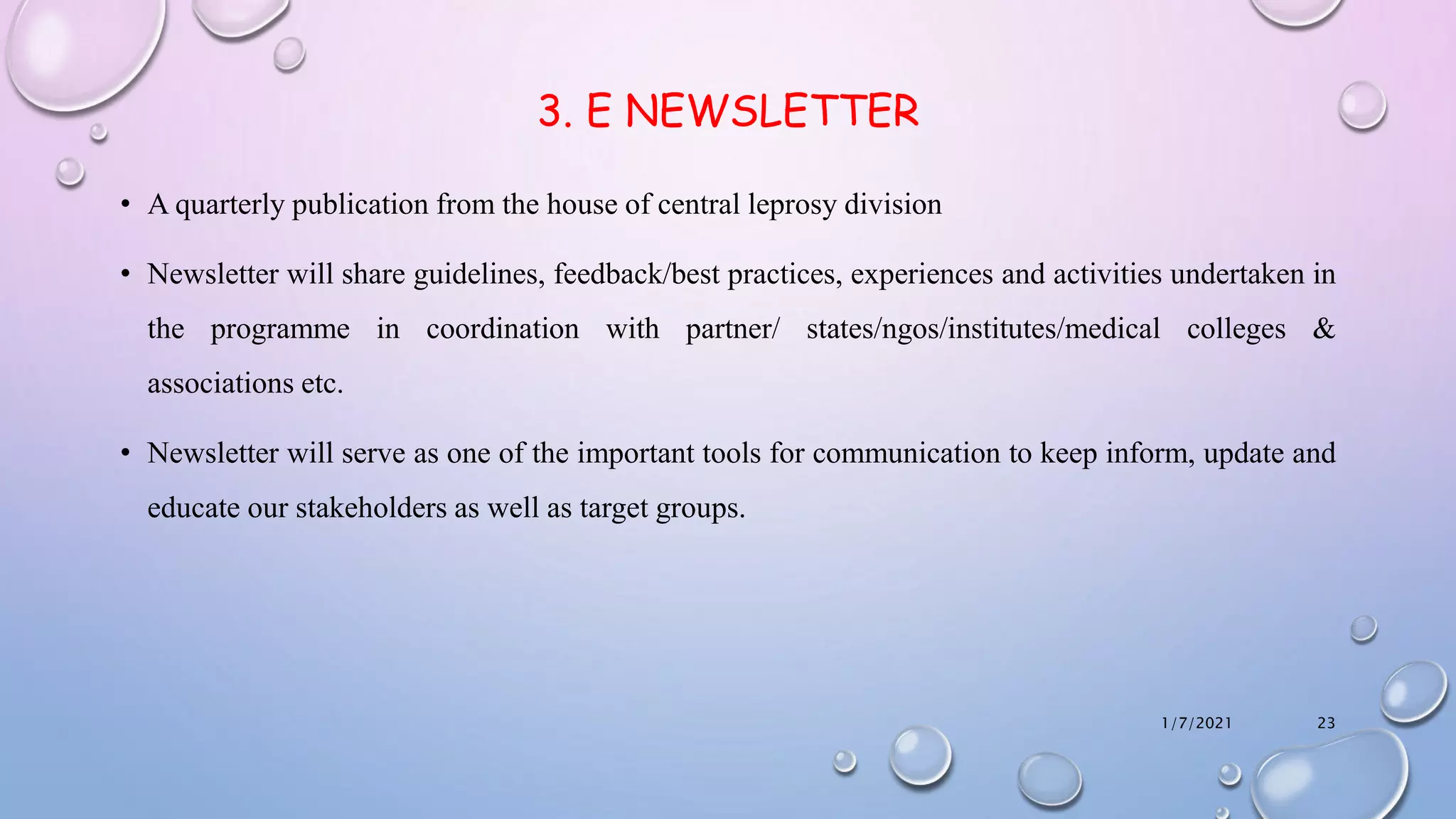 National leprosy eradication program