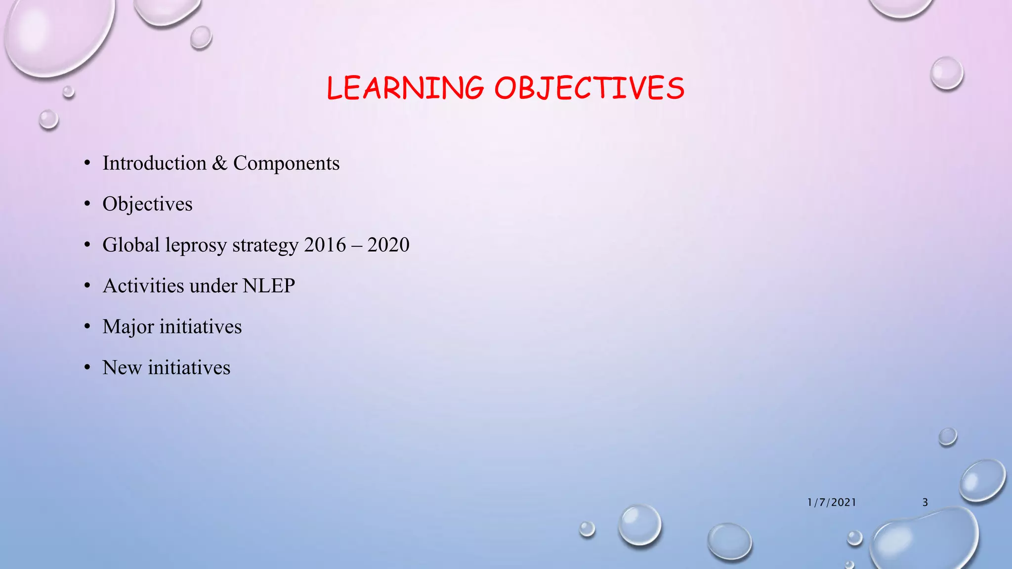 National leprosy eradication program