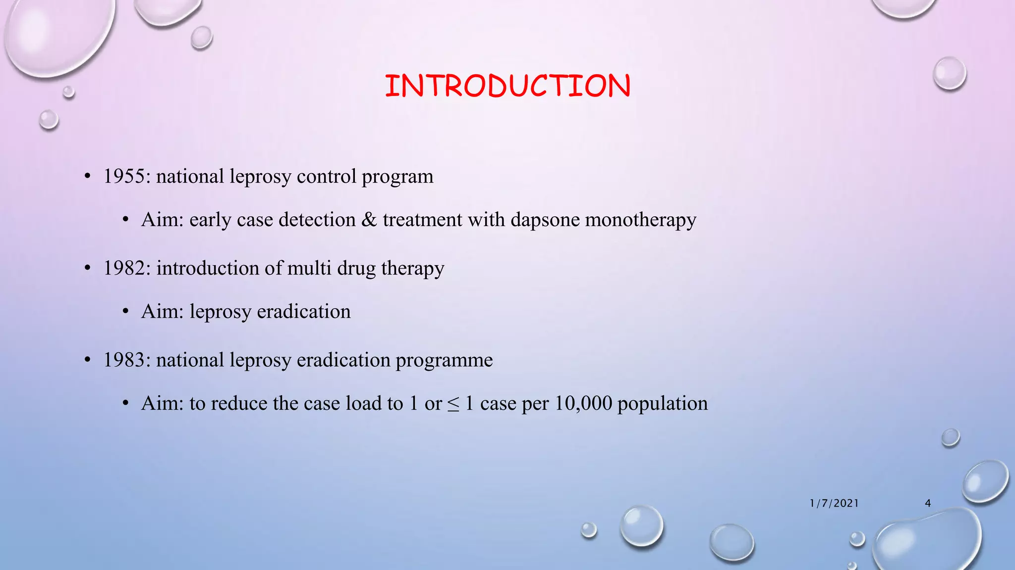National leprosy eradication program