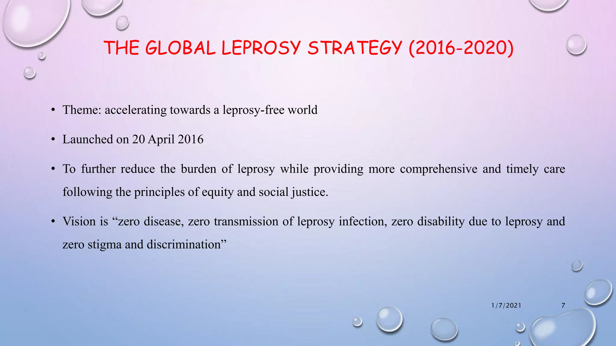 National leprosy eradication program