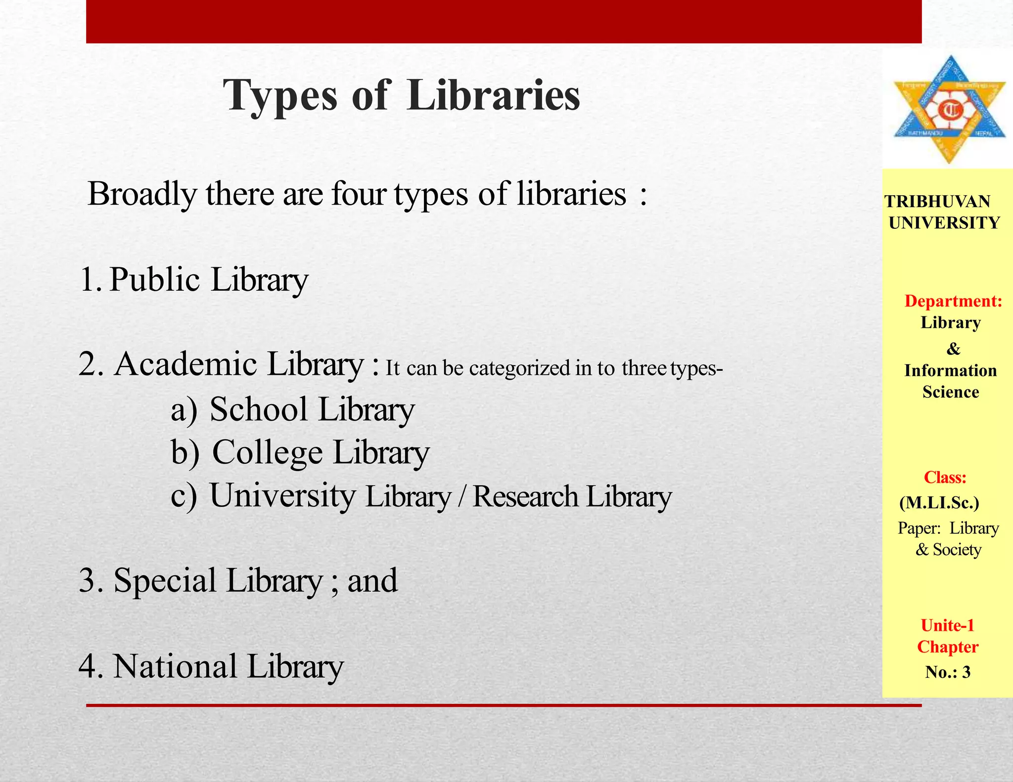 National library of nepal ppt