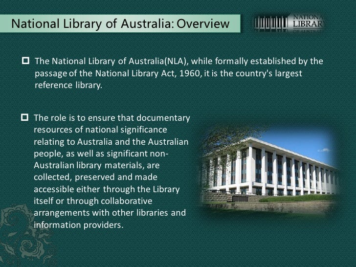 Cultural In-Sites: A History Of The National Library Of Australia – FRGLDS