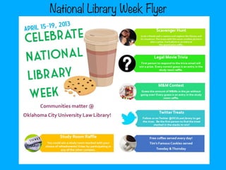 National Library Week Flyer
 