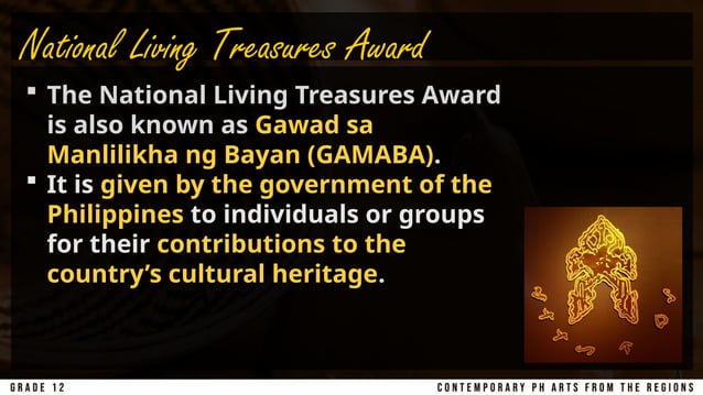 National Living Treasures of the Philippines | PPTX