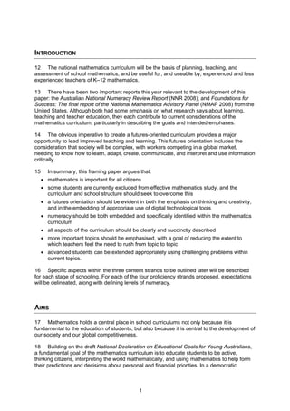 National mathematics curriculum_-_framing_paper | PDF