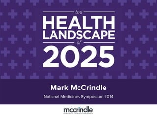 Mark McCrindle
National Medicines Symposium 2014
 