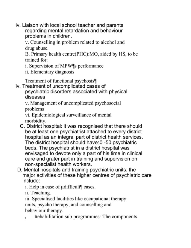 National Mental Health Programme PDF