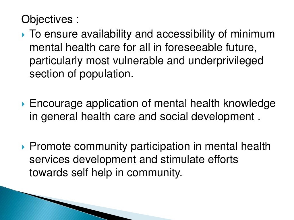 National Mental Health Programme