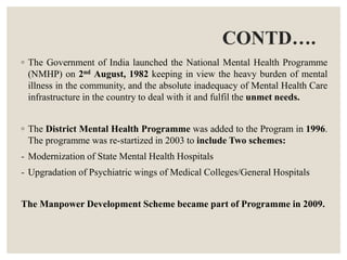 National mental health programme | PPTX