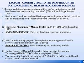 National mental health programme (nmhp) | PPTX