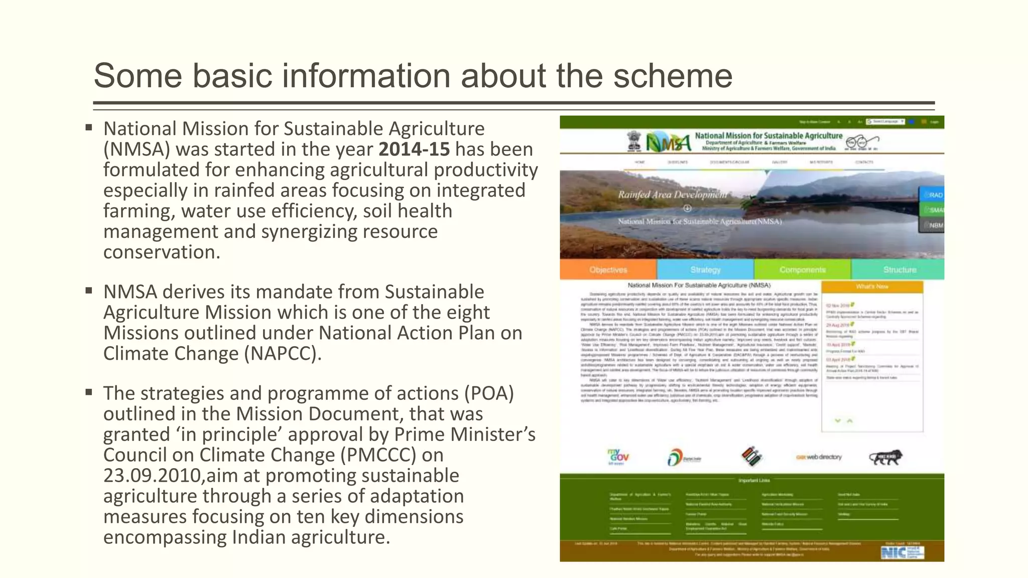 National Mission for Sustainable Agriculture (NMSA) 1.pptx