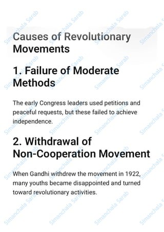Indian National Movement (1920–1947) Complete Notes PDF by Simanchala ...