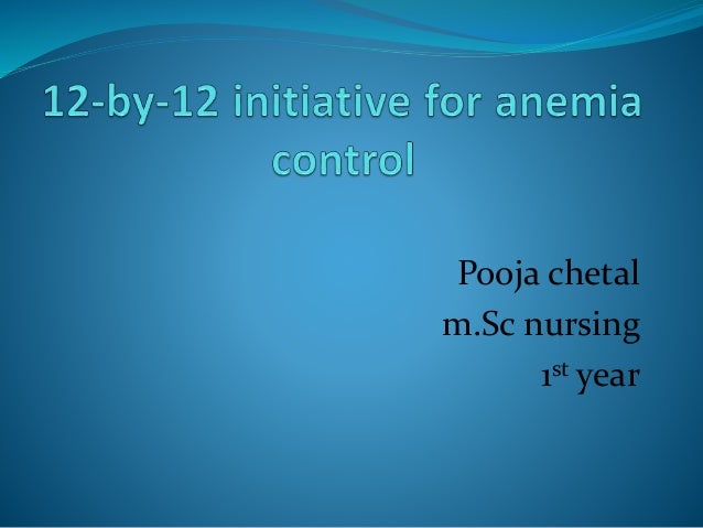 National nutritional anemia prophylaxis programme