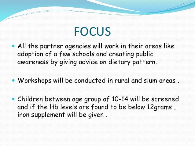 National nutritional anemia prophylaxis programme