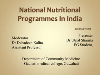 Presenter
Dr Utpal Sharma
PG Student,
Moderator
Dr Debadeep Kalita
Assistant Professor
Department of Community Medicine
Gauhati medical college, Guwahati
 