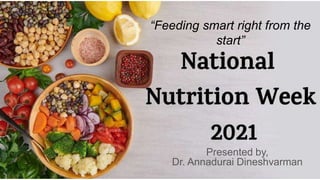 “Feeding smart right from the
start”
Presented by,
Dr. Annadurai Dineshvarman
 