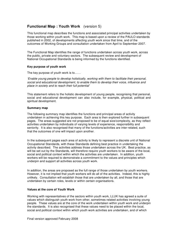 youth support worker personal statement